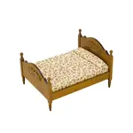 Miniature Wood Double Bed Model
