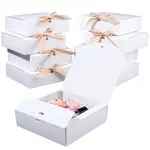 Folding Paper Gift Boxes with Ribbon