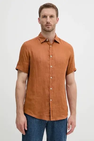 Lněná košile United Colors of Benetton