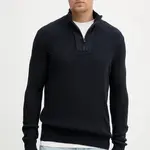 Svetr Guess HEADLEY pánský, tmavomodrá barva, s pologolfem, M5YR04 Z3FB1