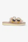 Pantofle Suicoke dámské, béžová barva, MOTO.M2AB.BEIGE-BEIGE