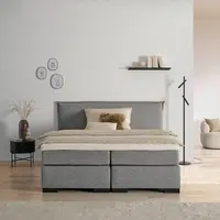 MID.YOU POSTEL BOXSPRING, 180/200 cm, antracitová, šedá, béžová, ecru