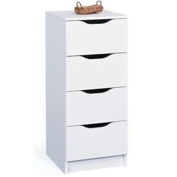 Komoda se 4 zásuvkami Westphalen, bílá