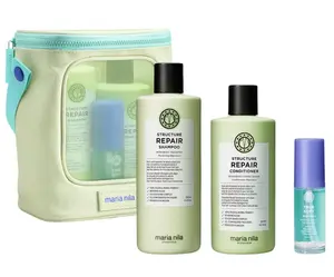 Dárková sada pro suché a poškozené vlasy Maria Nila Structure Repair + kosmetická taška zdarma + dárek zdarma
