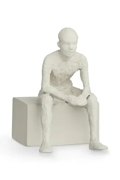 Dekorativní figurka Kähler Character Reflective One bílá barva