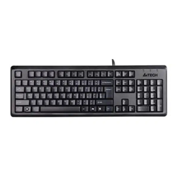 A4Tech KR-92, klávesnice CZ, klasická, odolná proti polití typ drátová (USB), černá