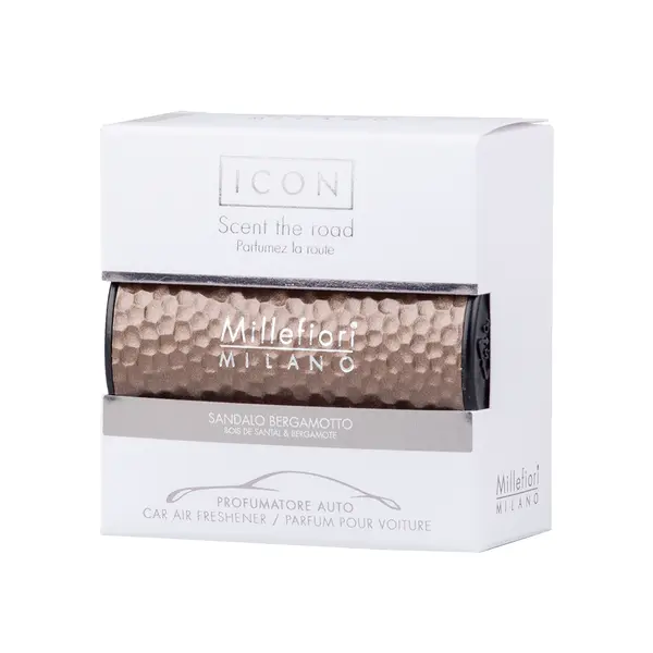 Millefiori Icon Metal Shades Sandalo Bergamotto vůně do auta 47 g zlatá
