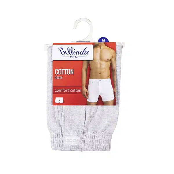 Bellinda Pánské bavlněné boxerky vel. M 1 ks šedé