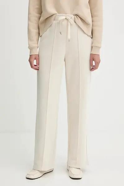 Tepláky Weekend Max Mara FOLK dámské, béžová barva, 2525786011600