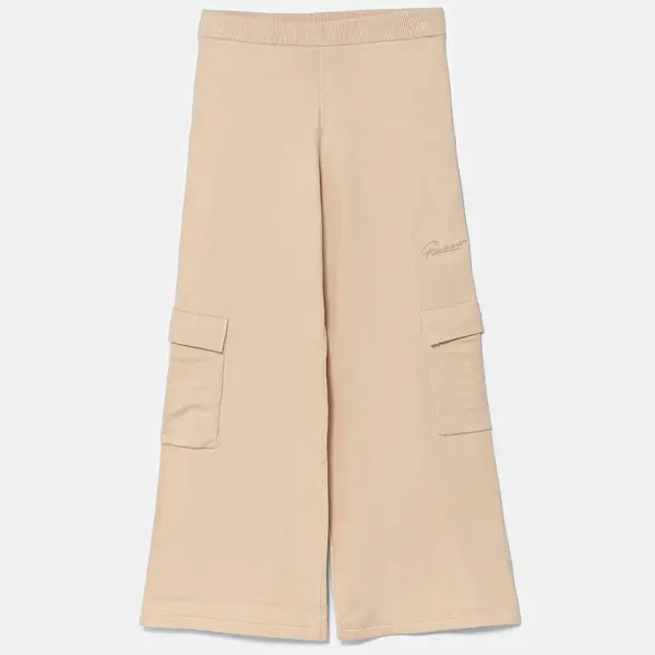 Dětské tepláky Guess béžová barva, J5RB13 Z3KS0
