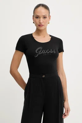 Tričko Guess dámské, černá barva, W5YI46 J1314