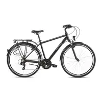 Pánské trekingové kolo Kross Trans 1.0 28" SR - model 2021 S (17") černá/šedá