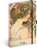 Notes Alfons Mucha - Petrklíč, tečkovaný