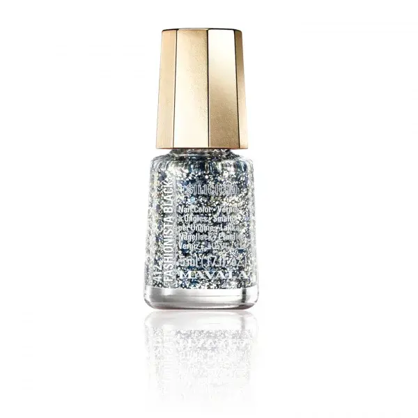 Mavala So Future Color zpevňující lak na nehty s křemíkem - 412 Fashionista Black 5 ml