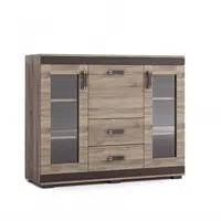 Komoda P27 130 cm Barva korpusu: Dub - sonoma, Lišta: Dub - sonoma, Barva dvířek: Trufla