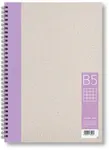 Kroužkový zápisník B5, čtverec, fialový, 50 listů