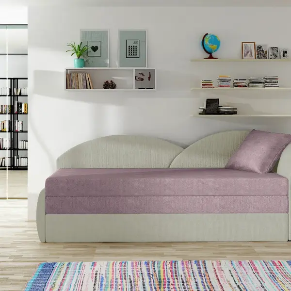 Pohovka Aga Provedení: Čelo pravé, látka: Soro 61/ Nubuk 21