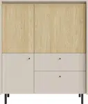 Komoda Malta ML1 Barva korpusu + barva dveří: Pískově béžová / Dub olejovaný