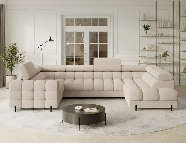 Sedací souprava Fectory Provedení: Pravá U, látka: Calmora 18