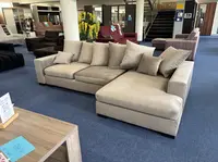 Sedací souprava Gabon - pravá varianta - šedá látka