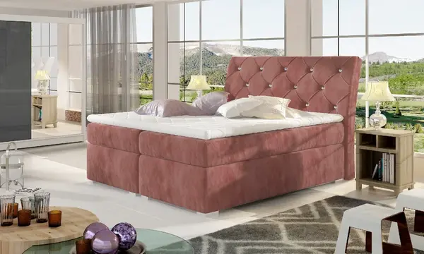 Boxspring Balvin Rozměr: 160 x 200 cm, látka: Kronos 29