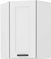 Horní rohová skříňka Luna 60x60 GN-90 1F (45°) Barva korpusu: Bílá, Barva dvířek: Bílá