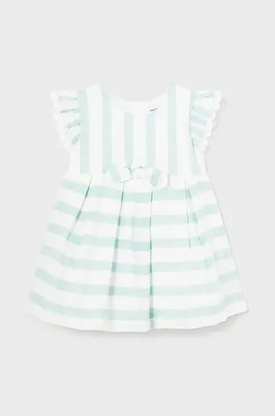 Dětské šaty s příměsí lnu Mayoral