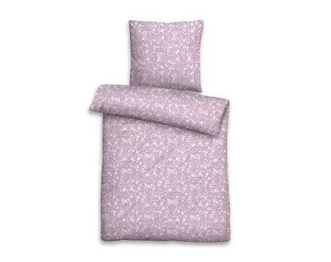Obliečky seersucker Orchidej 140x200 cm, ružovo-fialové%