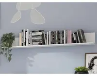 Nástenná polica Carlos, biela, 150 cm%