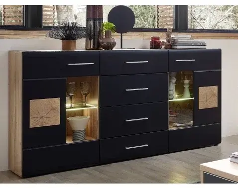 Široká komoda Sonate, s osvetlením%