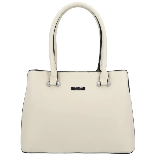 Dámska kabelka na rameno svetlo krémová - Delami Sophia Luxe
