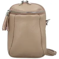 Dámska kožená crossbody kabelka ružová - Delami Vera Pelle Thierry