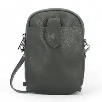 Dámska kožená crossbody kabelka tmavosivá - Delami Vannessa