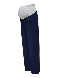 Only Maternity Džínsy 'OLMSNOW'  modrá denim / sivá melírovaná
