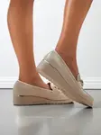 Resti Women's moccasins on a low wedge Leffo