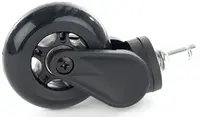 DXRACER Kolečko Blade černé, pogumované, průměr 75mm, čepu 11mm