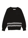 Calvin Klein Jeans Sveter  sivá melírovaná / čierna