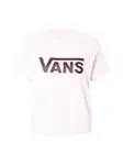 VANS Tričko 'Flying V'  pastelovo ružová / čierna