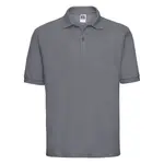 Men's Polycotton Polo Russell Dark Grey T-Shirt