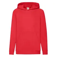 Red children's hoodie Fruit of the Loom