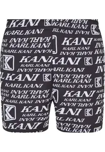 Karl Kani Plavecké šortky  čierna / biela