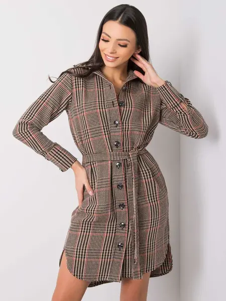 Dámské šaty Fashionhunters i523_LK-SK-508385.10brązowy