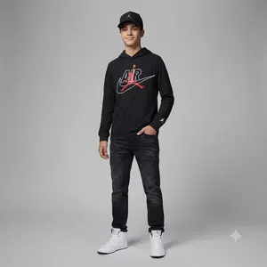 Jordan  mj jumpman air hooded ls s