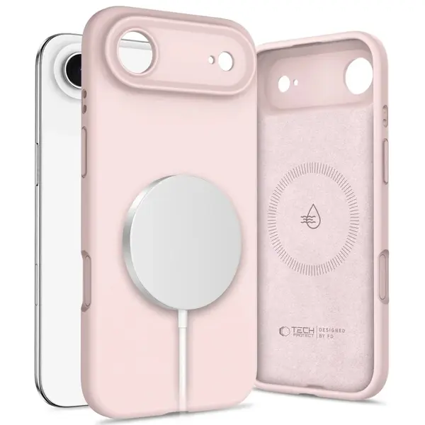 Tech-Protect Silicone MagSafe kryt na iPhone 17 Air, ružový