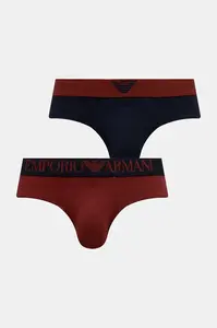 Emporio Armani Underwear slipy pánské bavlněné s elastanem 2-pack