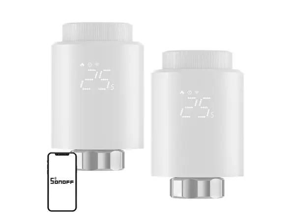 Smart termostatická hlavice SONOFF TRVZB Zigbee sada 2ks - rozbaleno-mírně poškozený obal