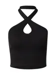 Urban Classics Vyšívaný top  čierna