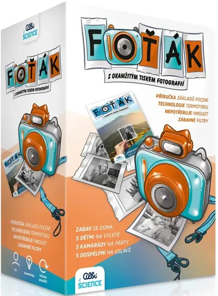 Modrý foťák s termotiskem