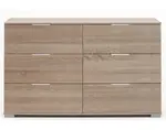 Zásuvková komoda Easy Plus, 130 cm, dub sonoma%