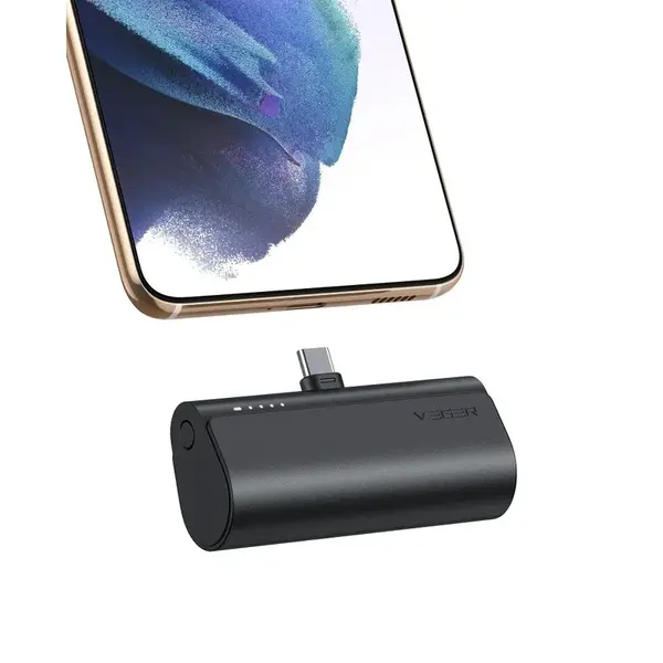 PowerBanka VEGER PlugOn, 5000mAh s integrovaným konektorem pro USB-C, PD 20W (W0556P)